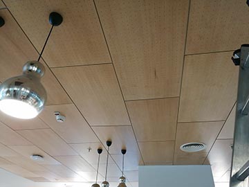 Деревянные акустические потолочные панели
